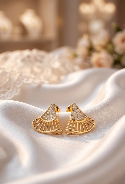 Fan the Flame of Elegance Studs